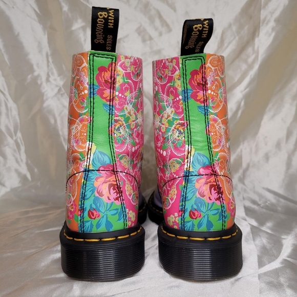 Dr. Martens 1460 Daze floral leather platform boots - Picture 4 of 8